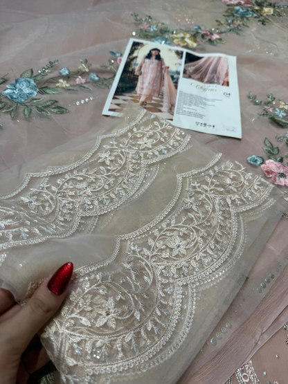 Maria.B Chiffons MPC-26-104 – Peach Pink