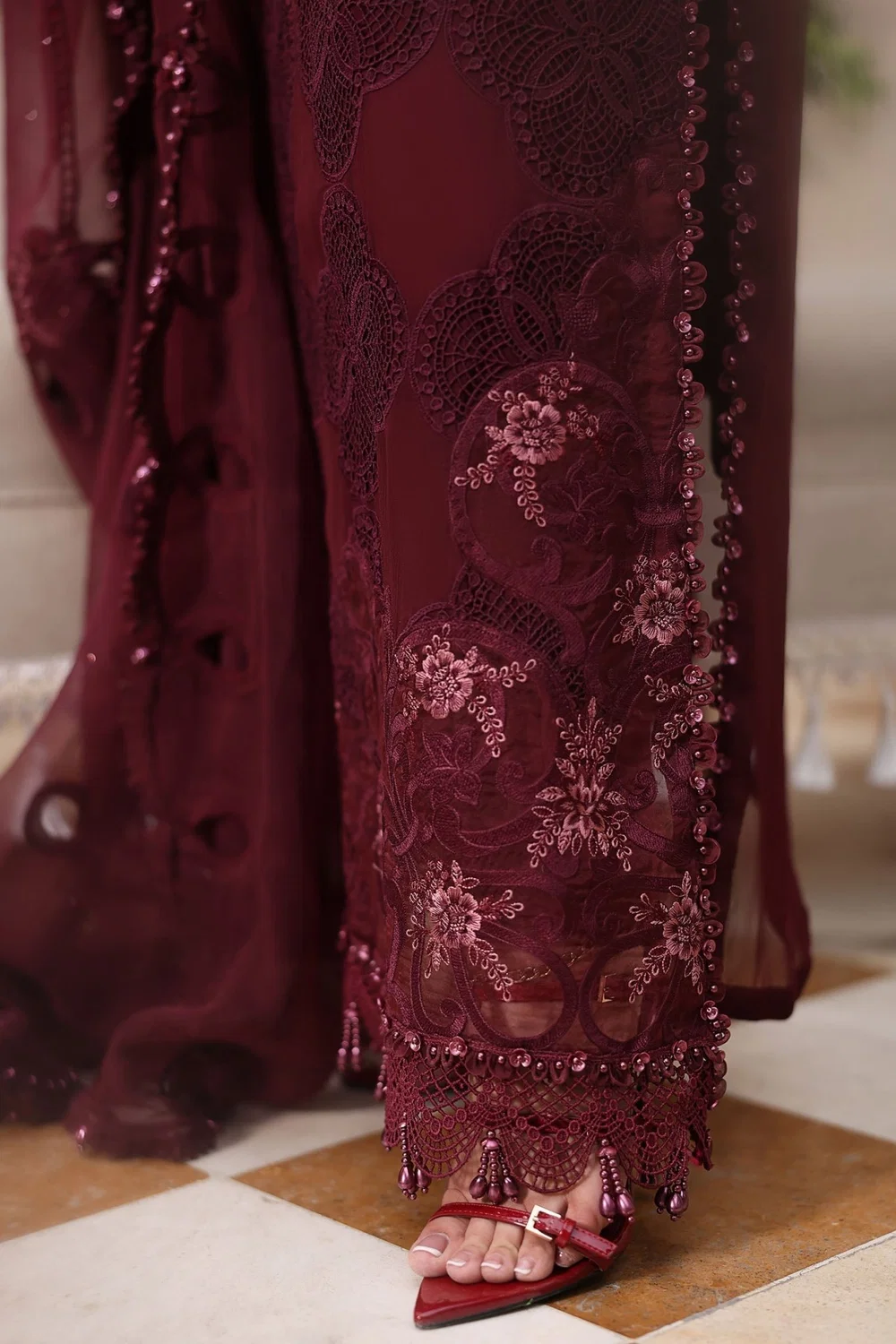 Maria.B Chiffons MPC-26-108 – Burgundy