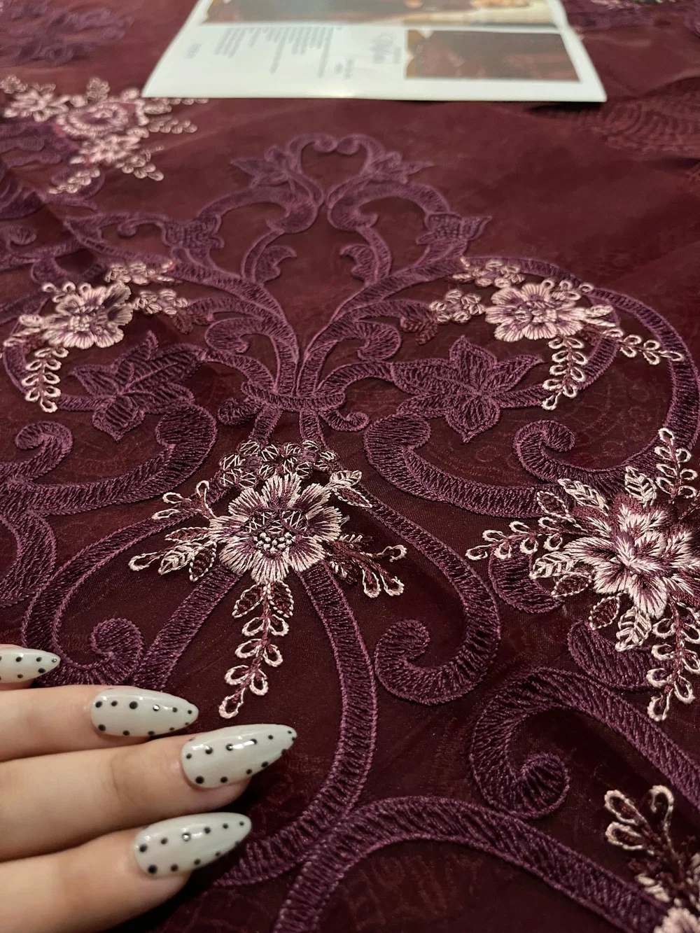 Maria.B Chiffons MPC-26-108 – Burgundy