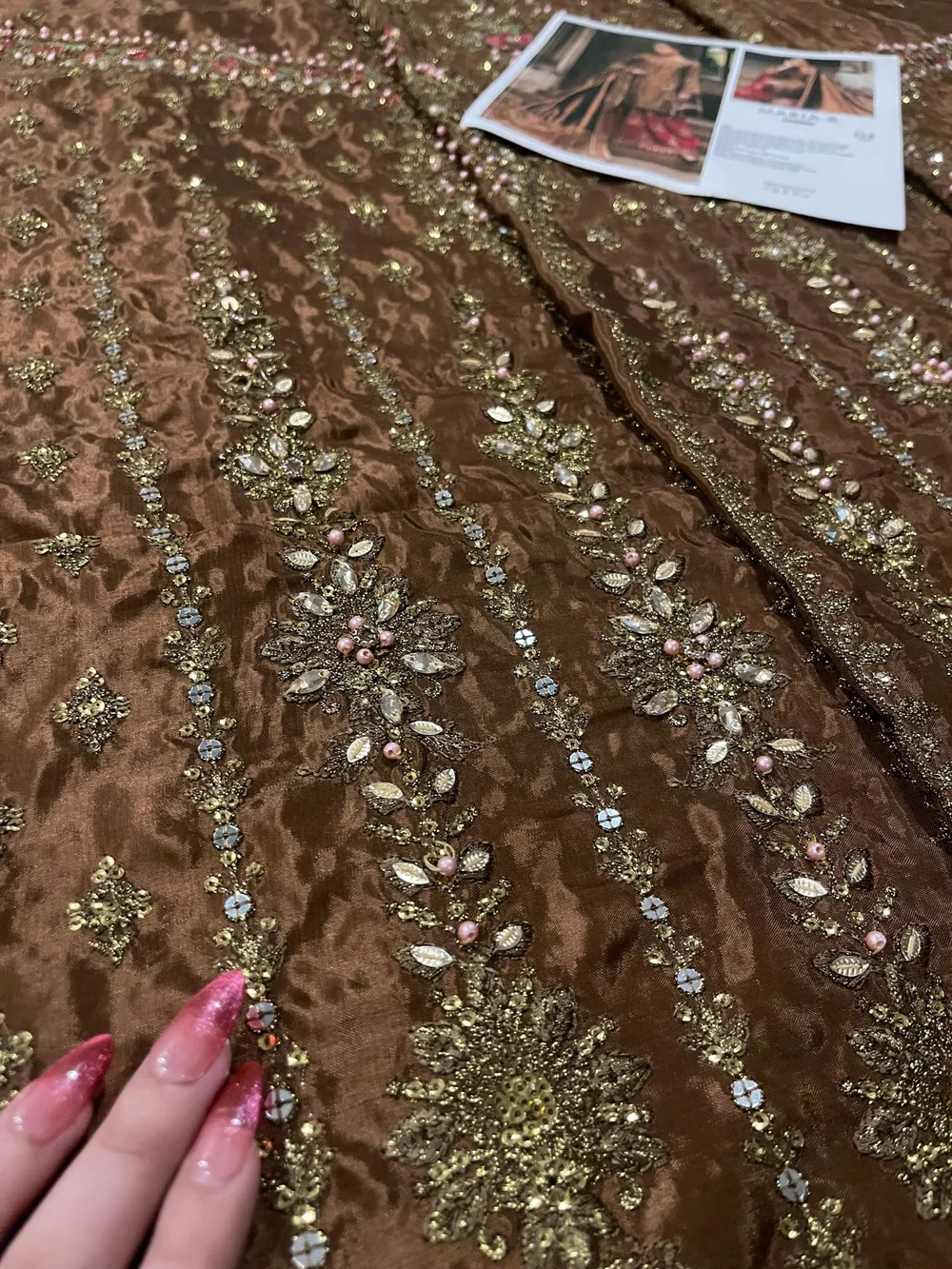 Maria.B Soirée Collection D4 – Bronze & Maroon