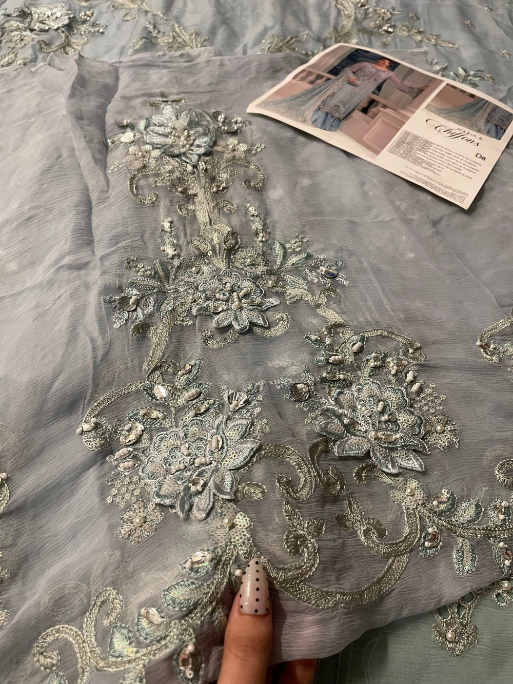 Maria.B Chiffons MPC-25-108 – Aqua