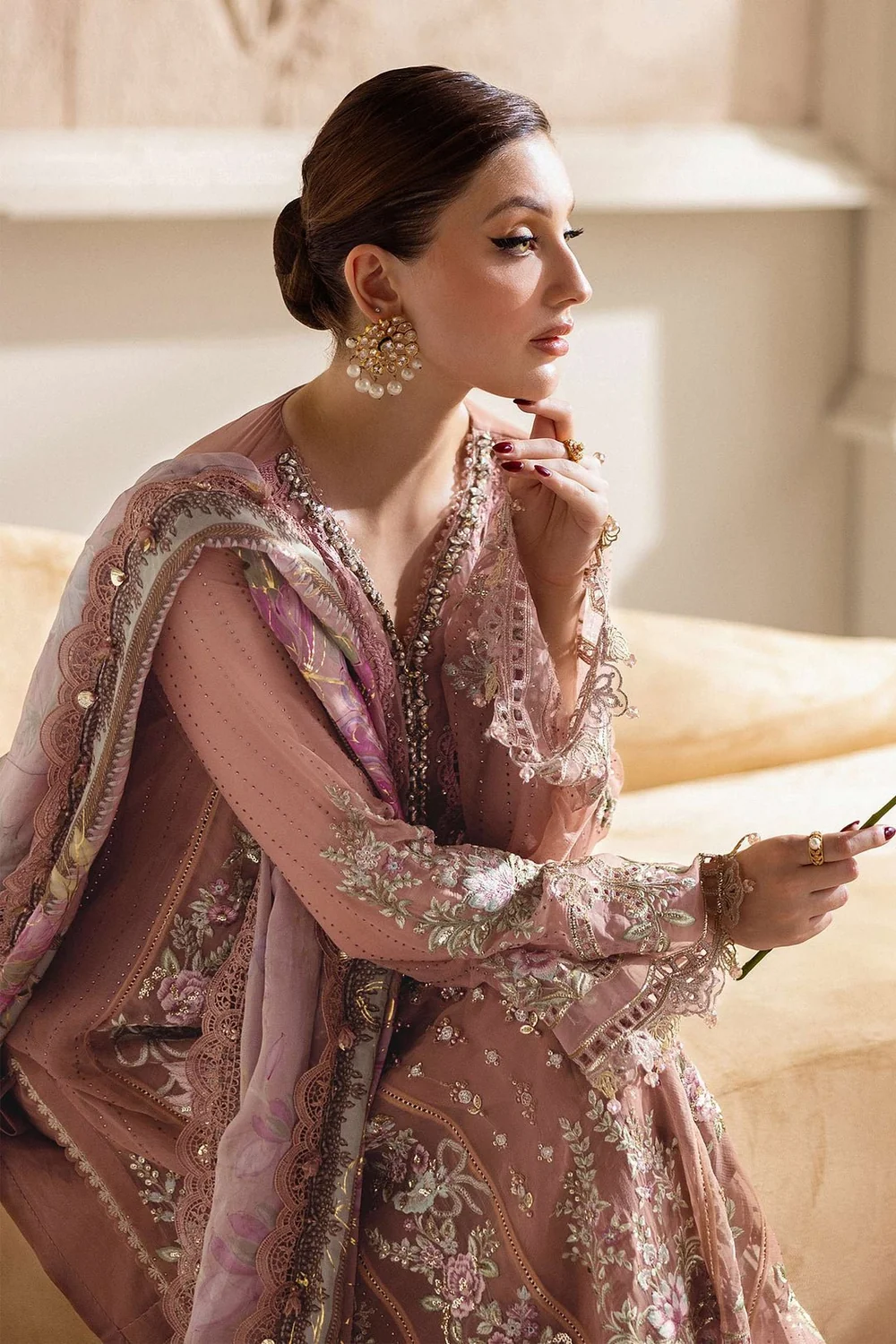 Maria.B Chiffons MPC-25-105 – Tea Pink