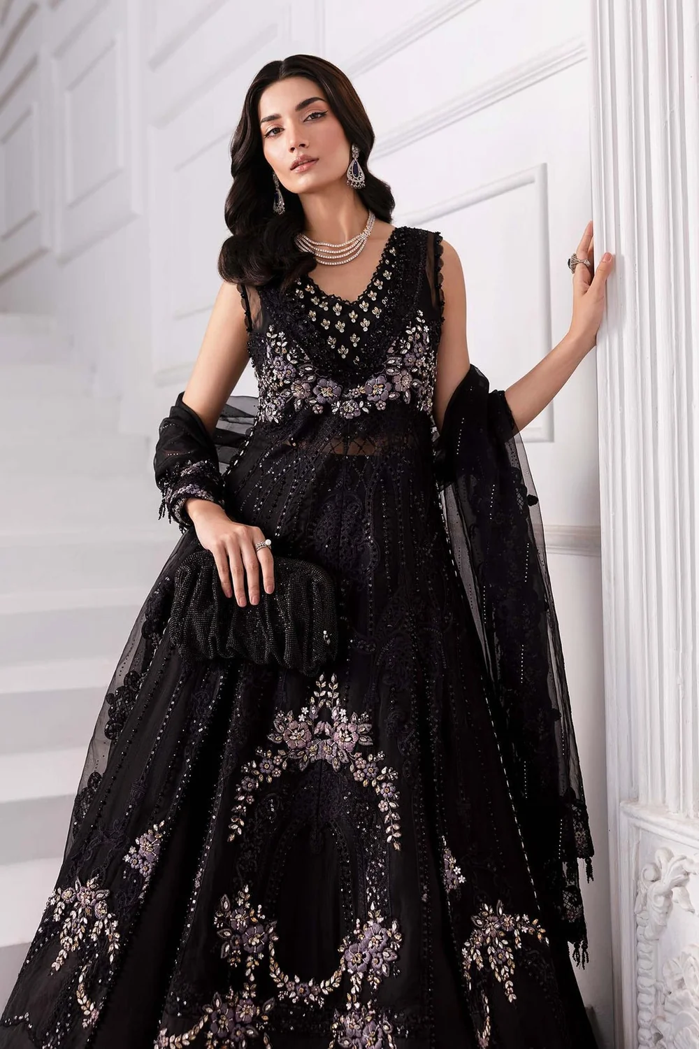 Maria.B Embroidered BD-3004 Black