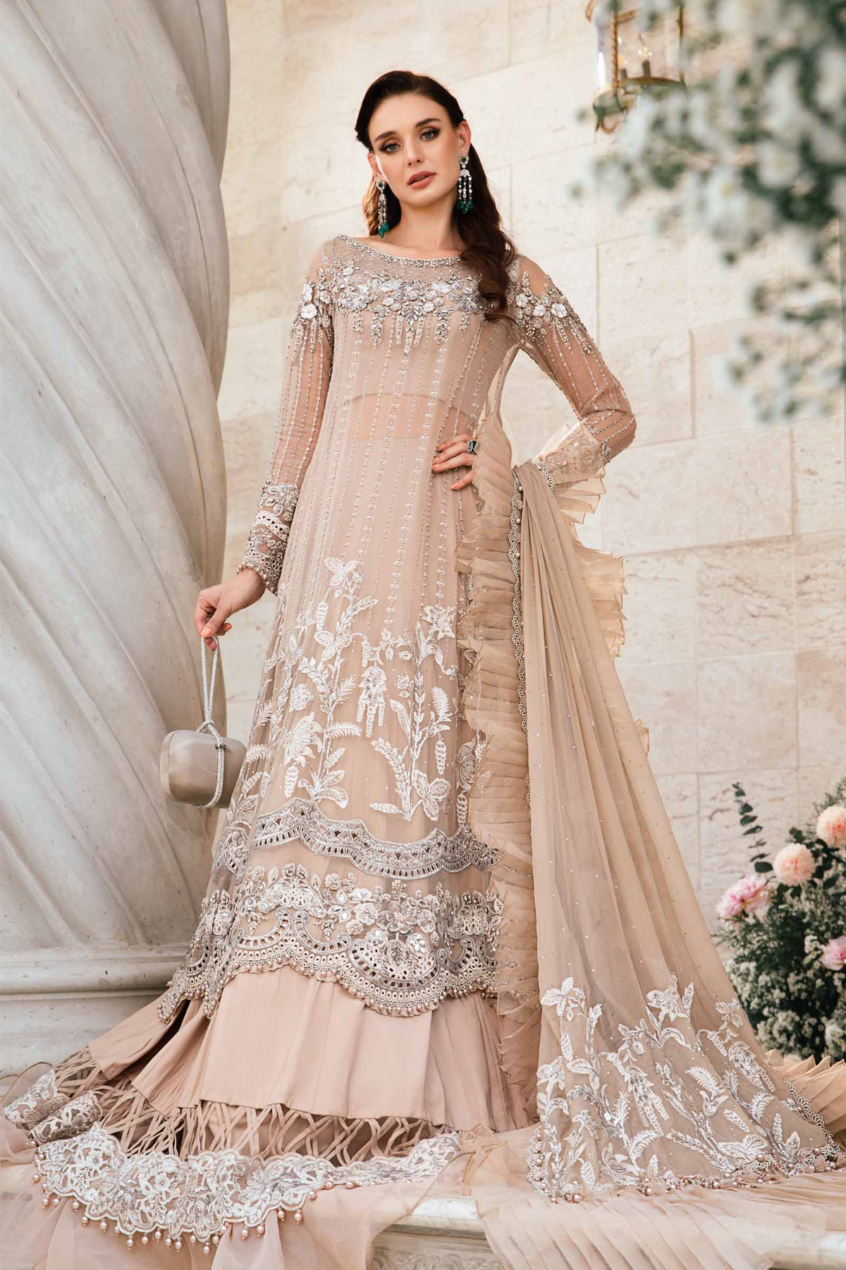 Maria.B – Mbroidered Saree BD-2801