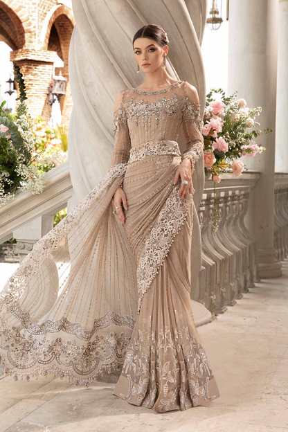 Maria.B – Mbroidered Saree BD-2801