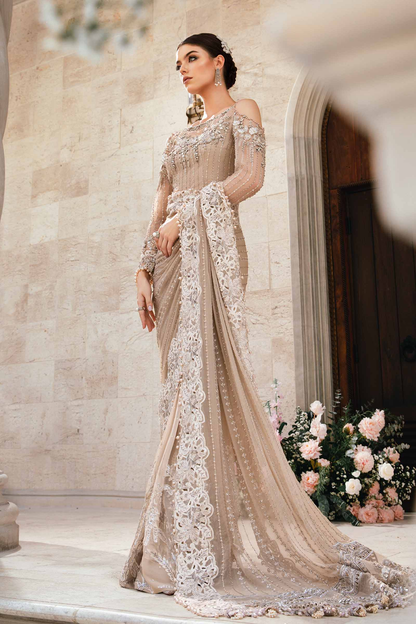 Maria.B – Mbroidered Saree BD-2801