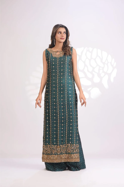 Usama Silk – Teal Luxe