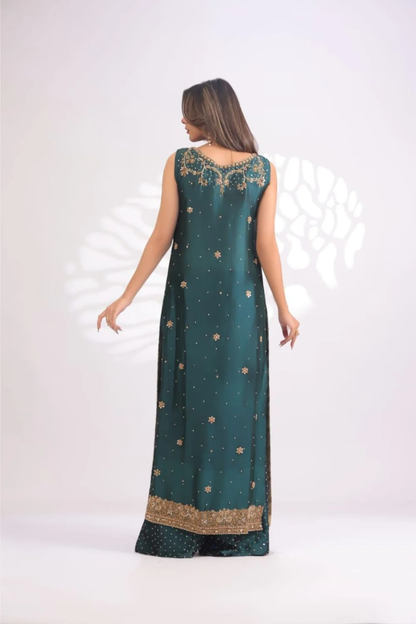 Usama Silk – Teal Luxe