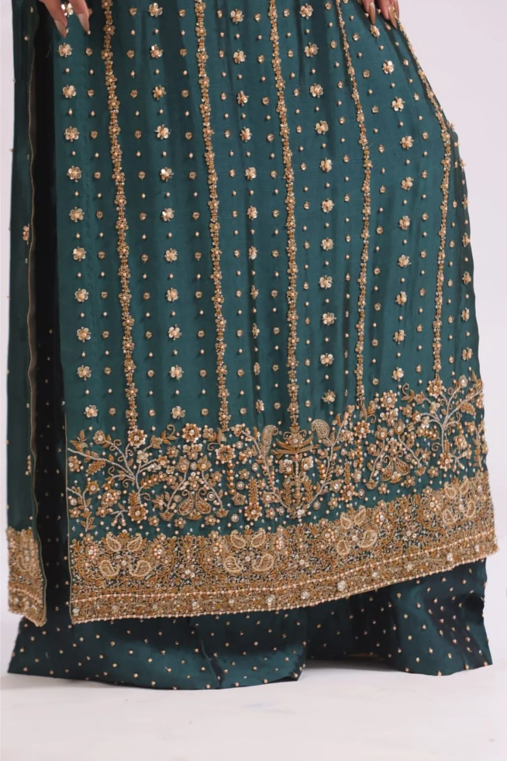 Usama Silk – Teal Luxe