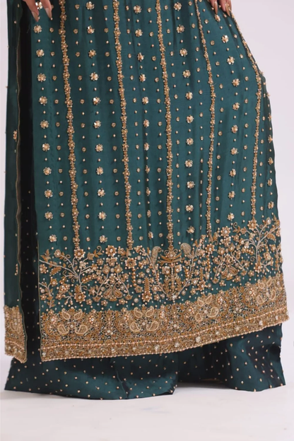Usama Silk – Teal Luxe