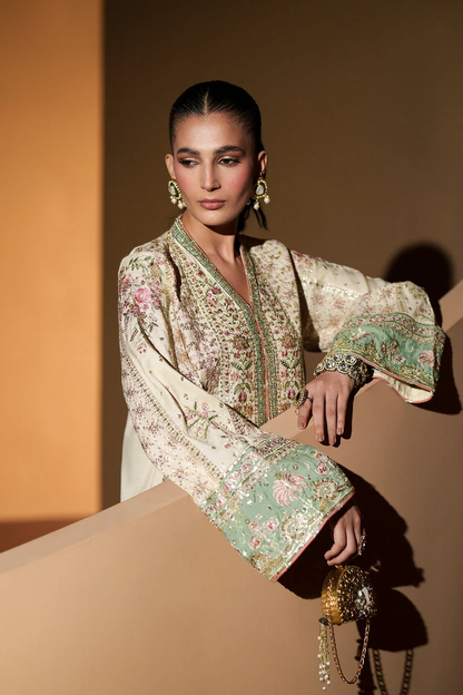 Ethnc – Matcha Kaftan Kameez Set