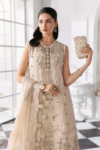 Embroidered 3 piece Pakistani formal dress