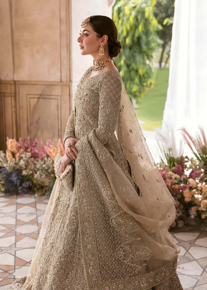 Kanwal Malik Minha with champagne beads and iridescent sequins