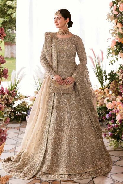 Sage-green Minha outfit with intricate tonal embroidery