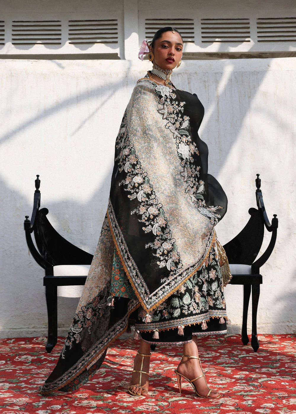 Pakistani designer lawn dress for Eid and festive wear
