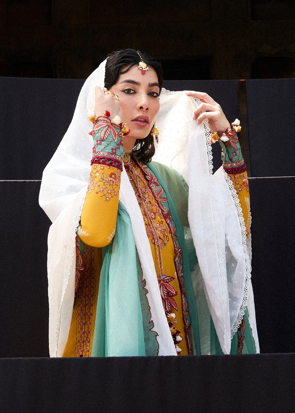 Designer Pakistani lawn suit for Eid and summer events
