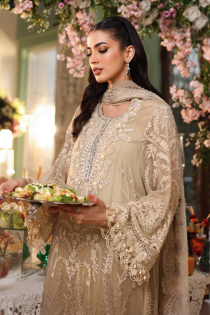 Pakistani designer inspired olive gold dress