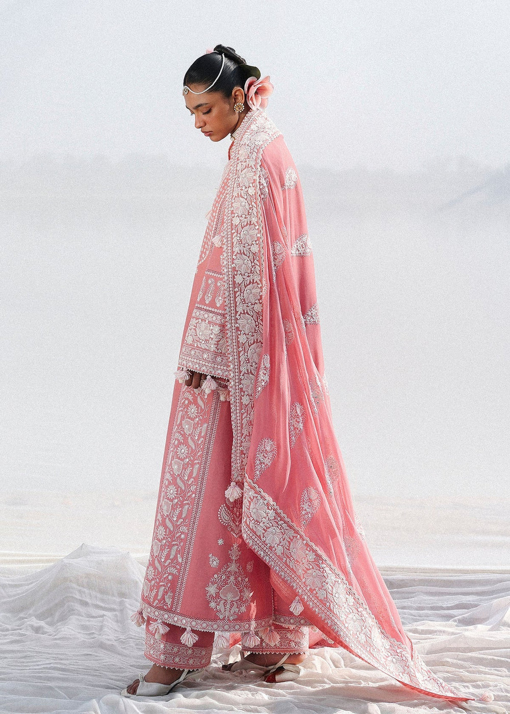 Designer Pakistani lawn suit for Eid and summer events