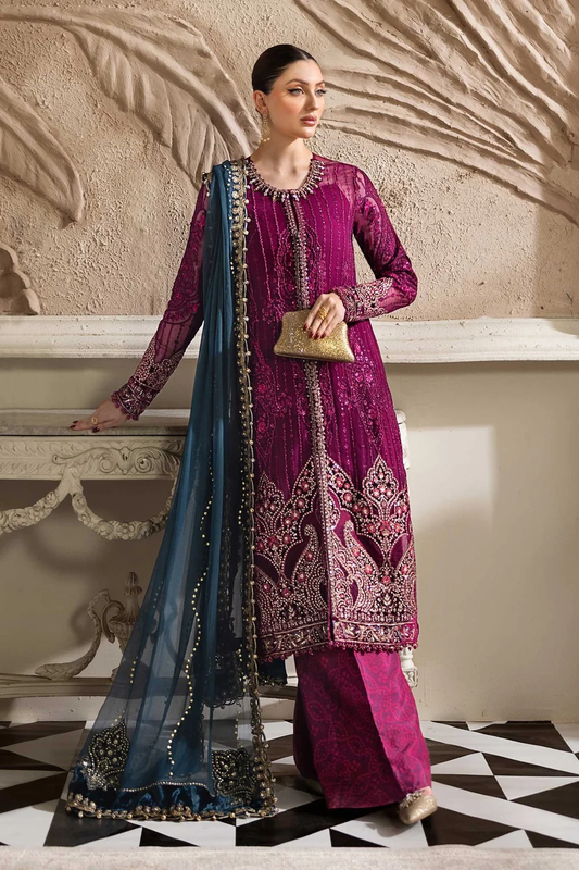 Maria.B Chiffons MPC-25-102 Magenta suit