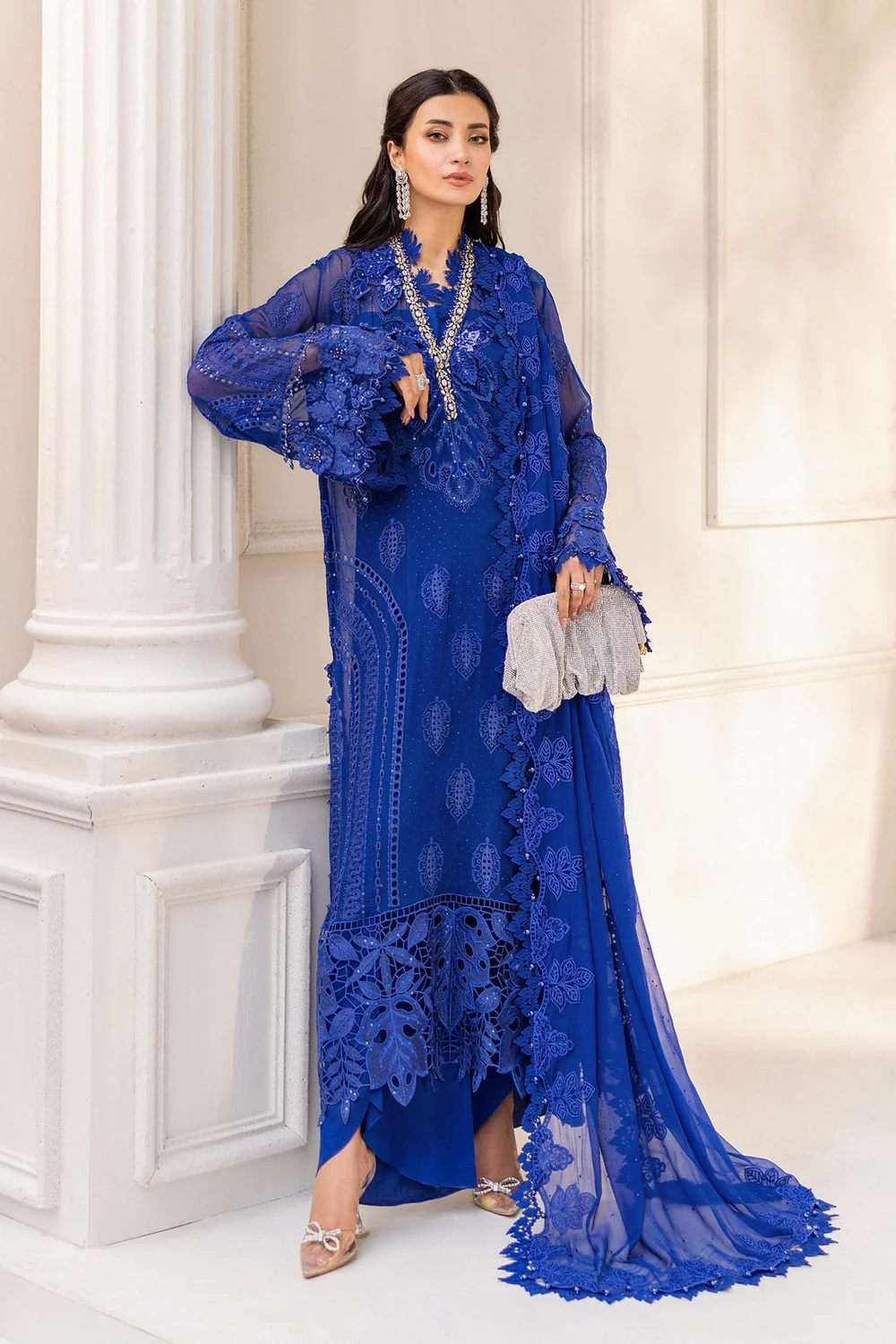 Maria.B Chiffons MPC-25-103 Cobalt Blue suit