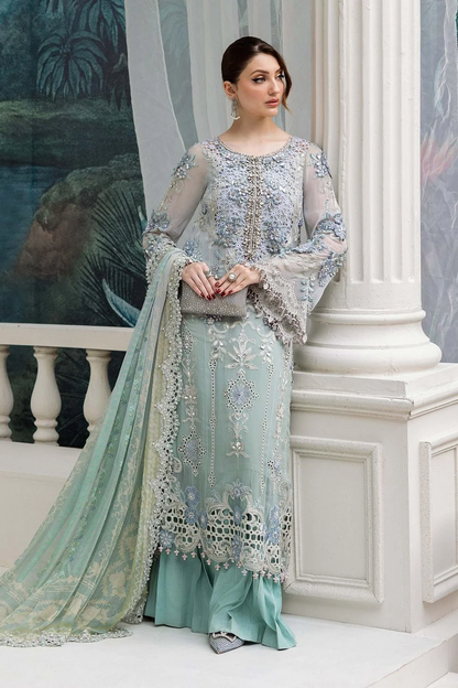 Maria.B Chiffons MPC-25-108 Aqua suit