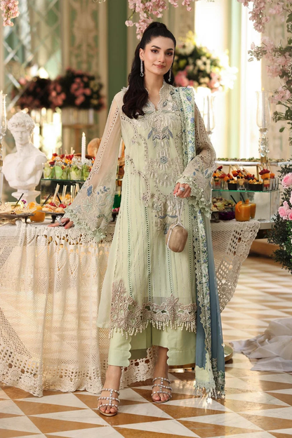 Maria.B Chiffons MPC-26-105 Pistachio Green dress