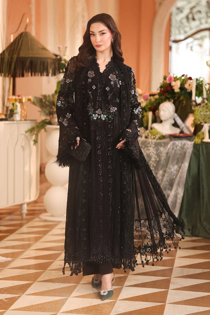 Maria.B Chiffons MPC-26-204 Black Pakistani formal dress