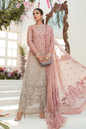 Maria.B BD-2101 coffee and ash pink formal dress