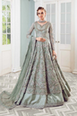 Maria.B Couture Chantrea sage green embroidered gown