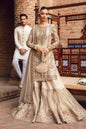 Maria.B Ishtar ivory embroidered gharara
