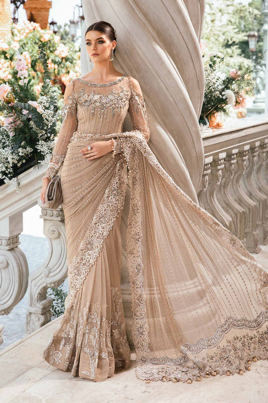Maria.B Mbroidered Saree BD-2801