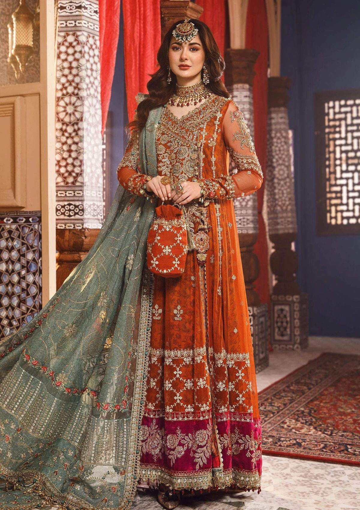 Maria B Mbroidered Wedding Edition D6 bridal ensemble