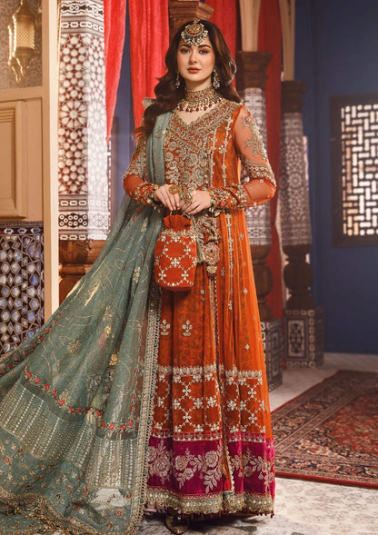 Maria B Mbroidered Wedding Edition D6 bridal ensemble