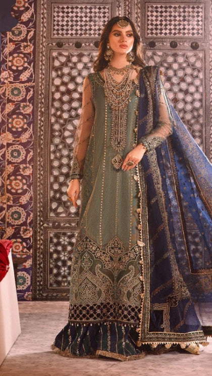 Maria.B Peacock Shades BD-2508 embroidered suit