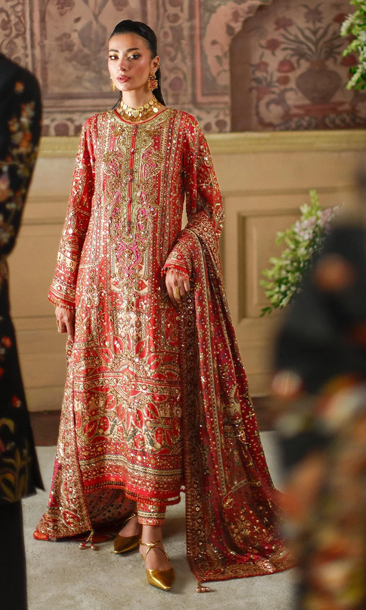 Nomi Ansari Crimson Tale crimson red formal ensemble