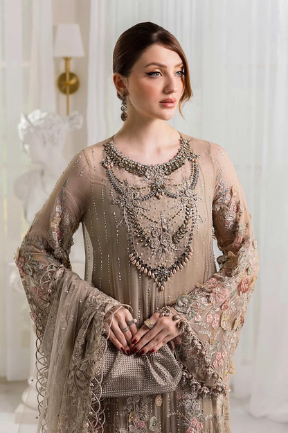 Beige designer inspired 3 piece suit