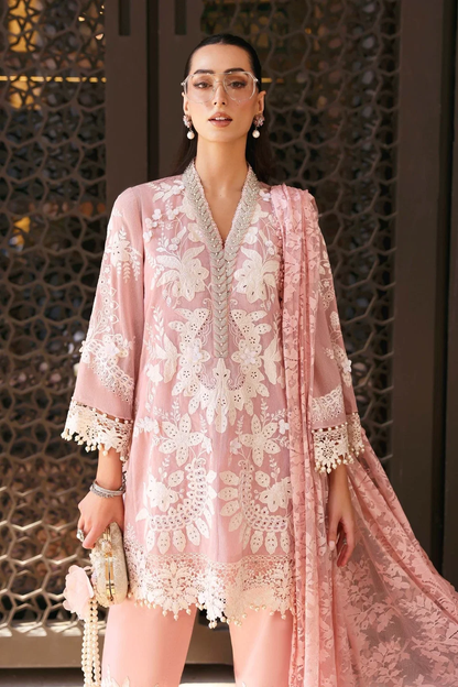 Soft pink designer inspired 3 piece suit