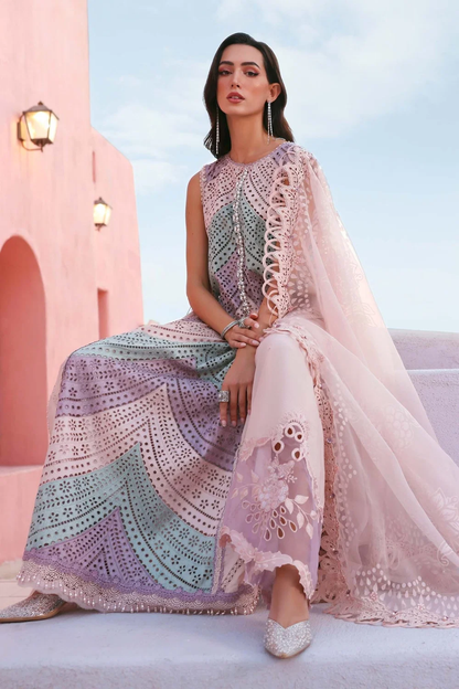 Maria.B inspired embroidered 3 piece outfit