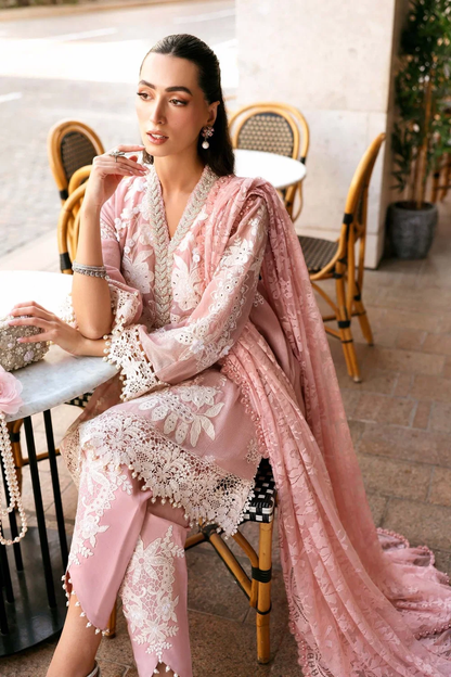 Maria.B inspired pink embroidered outfit