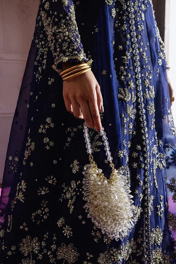 Rishaal embroidered net dupatta and lehenga