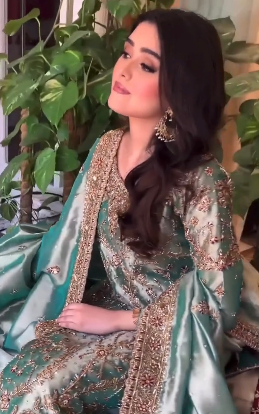 Haris Shakeel - Lama series (Aqua/Teal outift