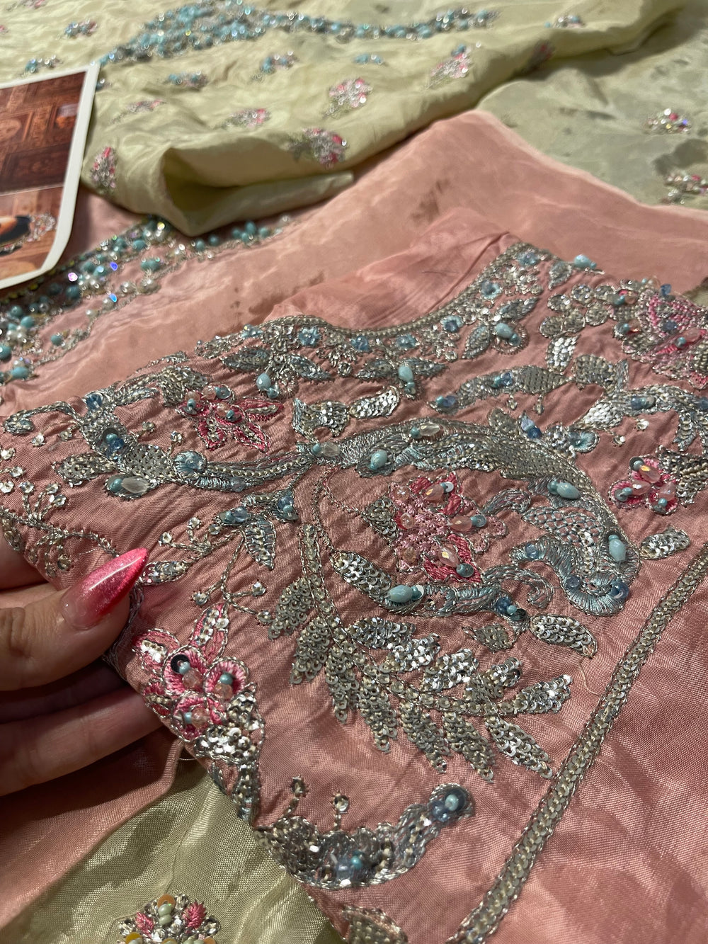 Nomi Ansari - Maryam Nawaz Pastel outfit