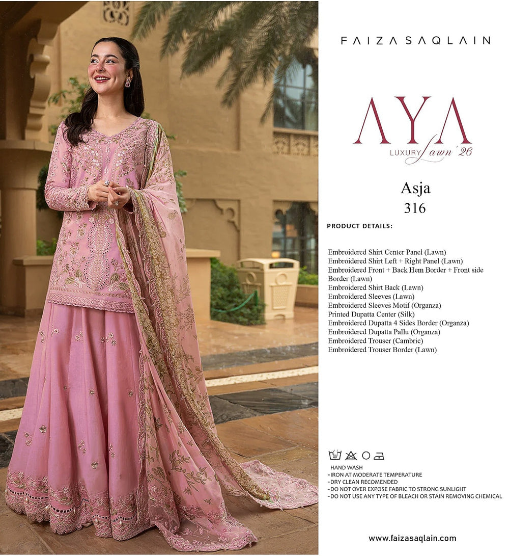 Faiza saqlain lawn
