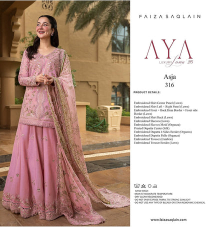 Faiza saqlain lawn
