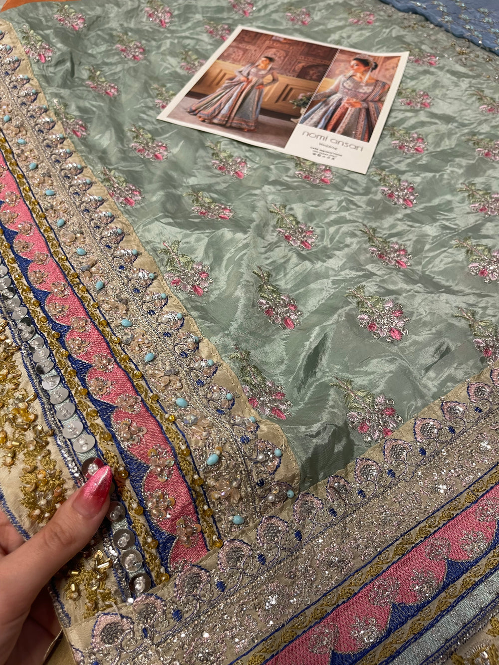 Nomi Ansari - Maryam Nawaz Pastel outfit