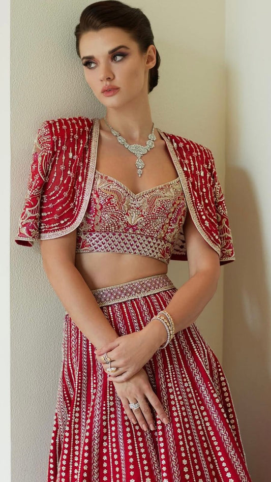Faraz Manan - Red Bridal Couture