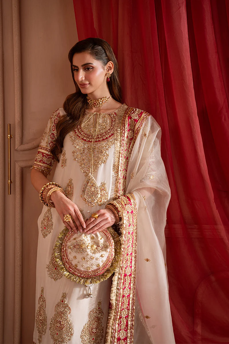 Sara Zara Solara embroidered trousers with gold borders