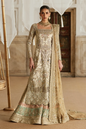 Soraya Khusht champagne-gold Pakistani bridal ensemble