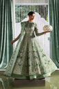 Soraya Lirien sage mint embroidered Pishwas