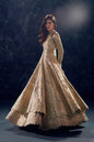 Soraya Reverie champagne gold embroidered gown